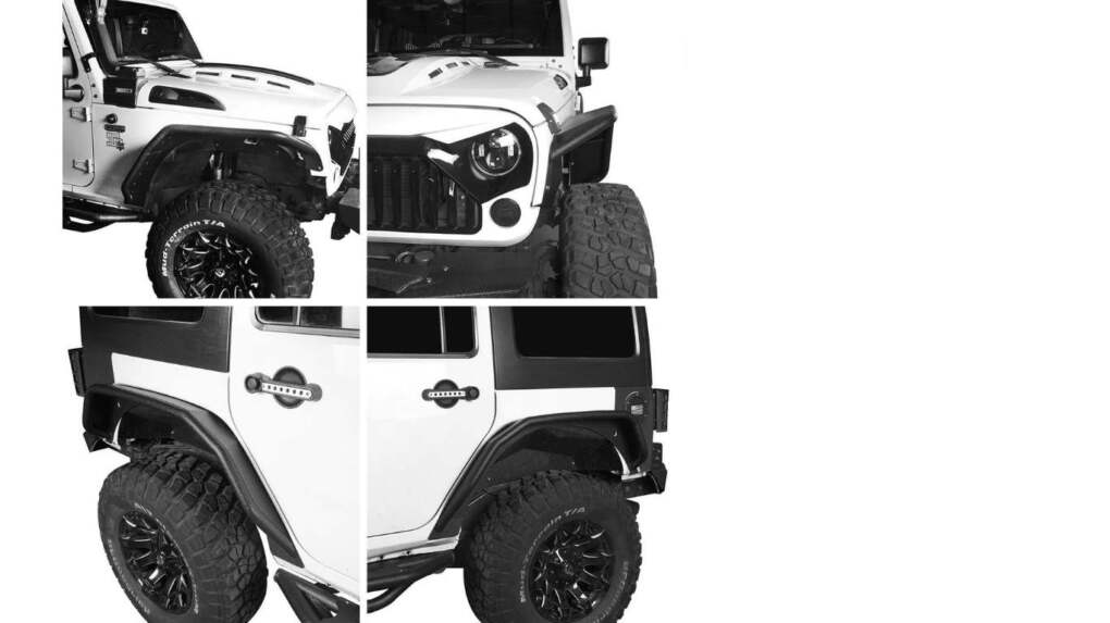 image of jeep with fendr flares on all for corners